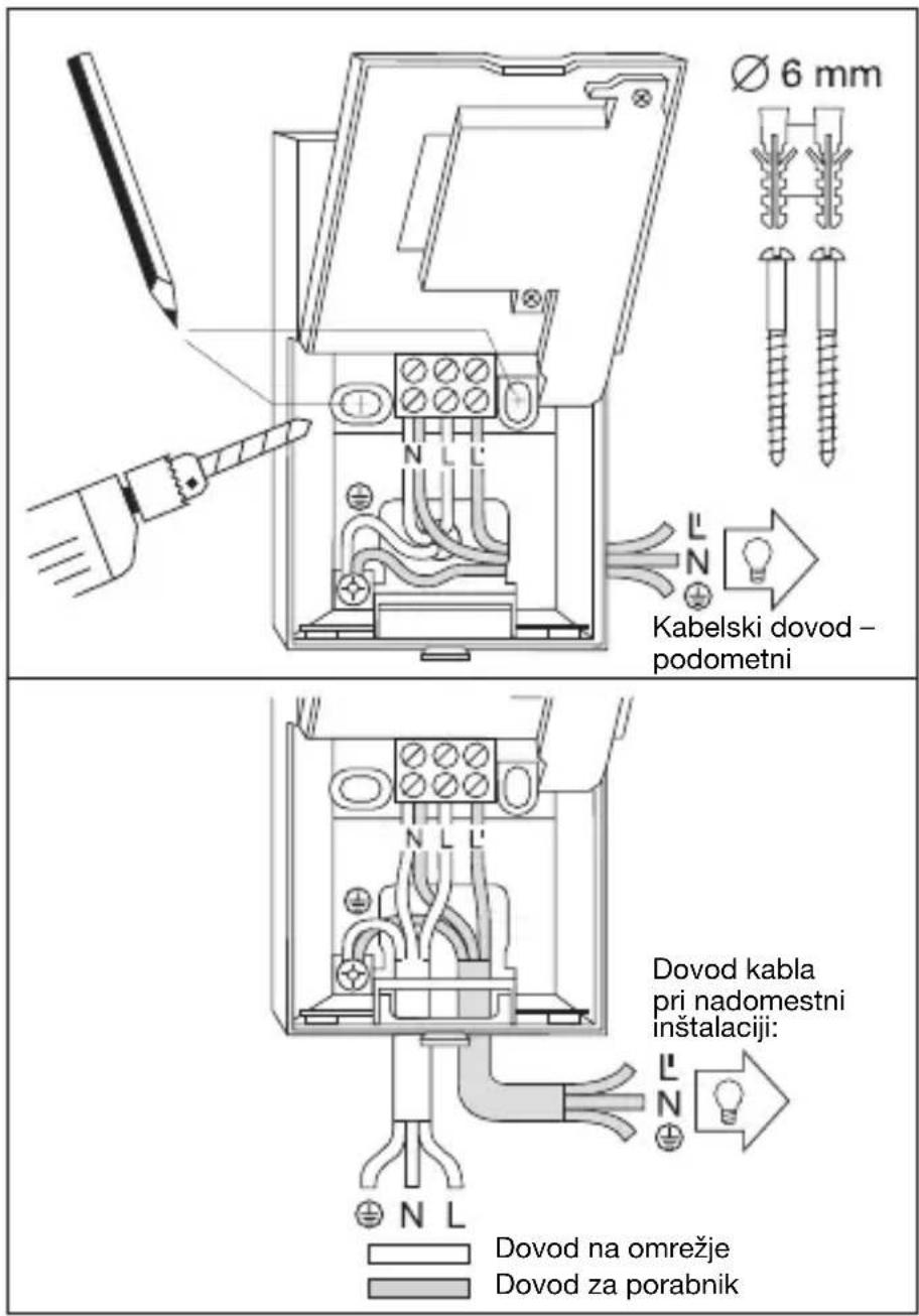 STEINEL IS 180-2 - Inštalacija / montaža na zid - 1