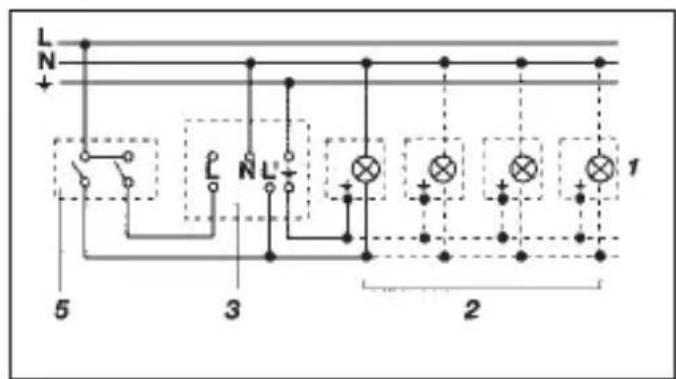 STEINEL IS 180-2 - Esempi di allacciamento - 2