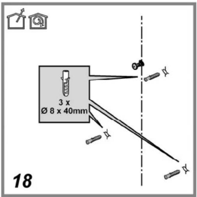 3 x Ø 8 x 40mm 18