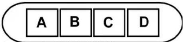 A B C D