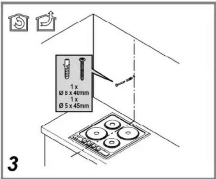1 x Ø 8 x 40mm 1 x Ø 5 x 45mm 3