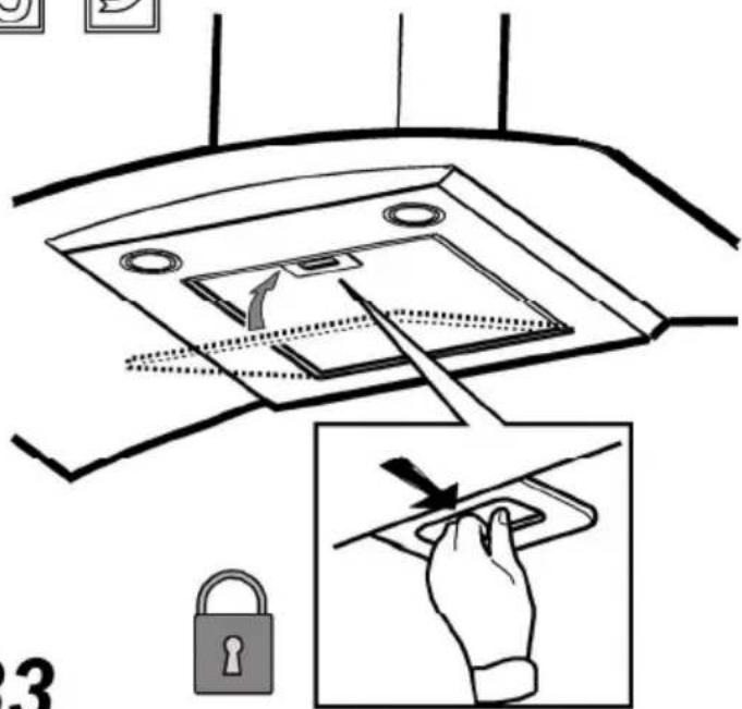 Diagram illustrating a door lock mechanism with labeled parts and a hand interacting with a key