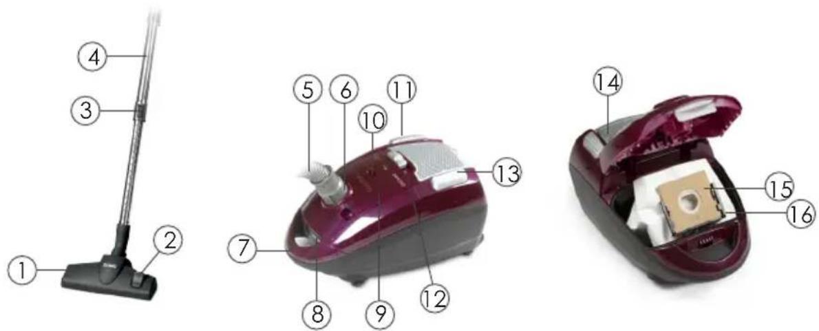 DOMO DO7273S - DESCRIPTION DES ELEMENTS - 1