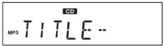 MP3 TITLE CD...