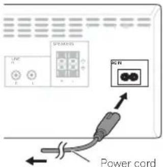 LINE n SPEAKER NCN Power cord