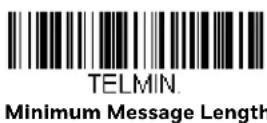 HONEYWELL Granit 1980i - Telepen Message Length - 1
