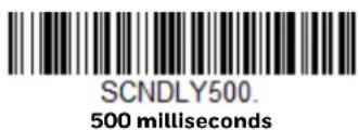 SCNDLY500. 500 milliseconds