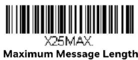 HONEYWELL Granit 1980i - Matrix 2 of 5 Message Length - 2