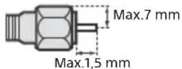 SONY KDL-32R403C - Aanbeveling voor de F-stekker - 1
