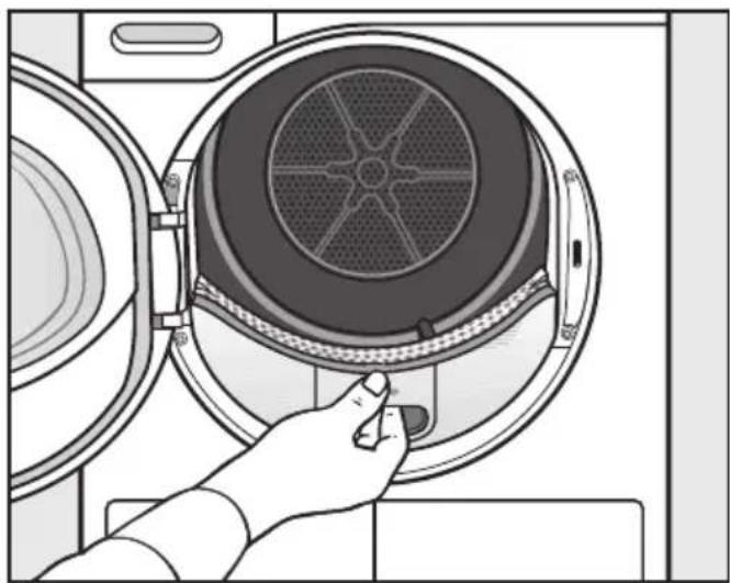 MIELE TKG 600-40 WP CH - Enlever les peluches visibles - 1