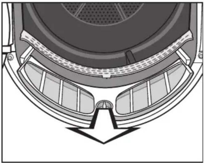 MIELE TKG 600-40 WP CH - Nettoyer soigneusement les filtres à peluches et la zone du conduit d'air - 3