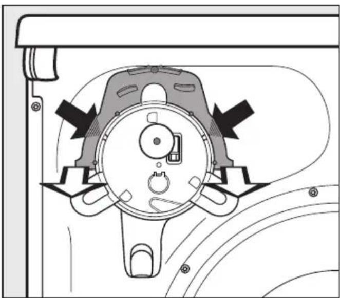 MIELE TKG 600-40 WP CH - - Vidange dans un lavabo ou un écoulement au sol - 1