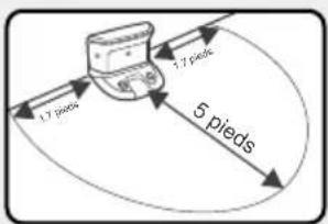 1.7 pieds 1.7 pieds 5 pieds