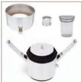Product photo of a kitchen pot with lid, side dish, and glassware (no text or symbols visible)
