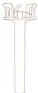 Simple line drawing of a Y-shaped object with internal components (no text or symbols)