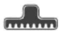 Hotpoint Ariston HS B10 BDB - Brosse pour position de rangement (G) - 1