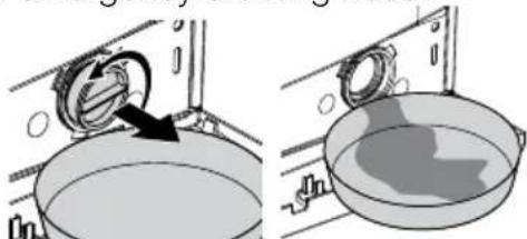 Ansonic WA 1005 - Draining remaining water and cleaning the pump filter - 3