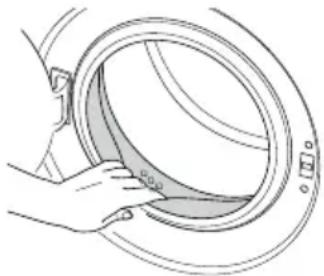 Ansonic WA 1315 - Cleaning the loading door and the drum - 3