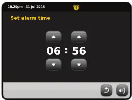 16.20pm 31 jul 2013 Set alarm time 06 : 56