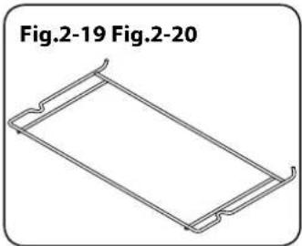 Line drawing of a rectangular frame with rounded corners, labeled Fig.2-19 and Fig.2-20 (no text or symbols on the diagram itself)