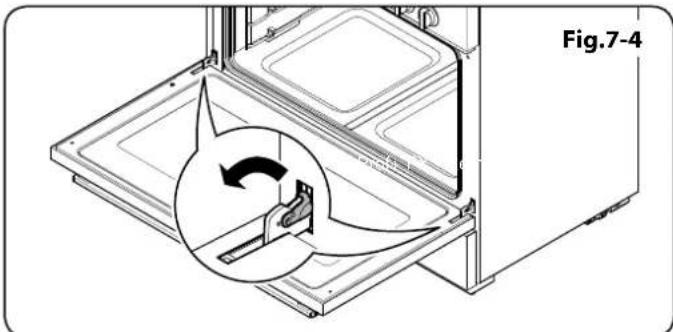 Diagram of a kitchen appliance showing internal components and a circular arrow indicating rotation (no text or symbols)