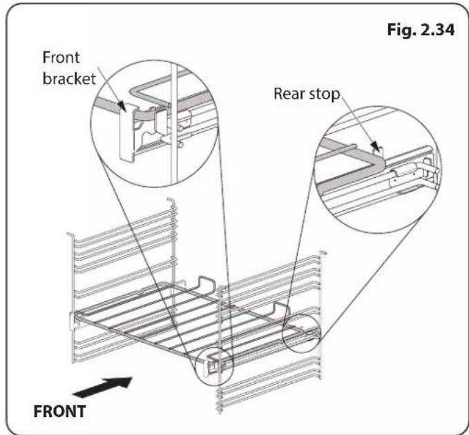 Front bracket Rear stop FRONT Fig. 2.34