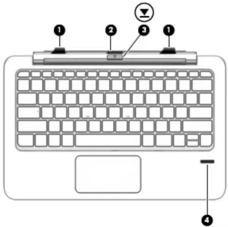 HP Elite x2 1011 G1 - Partie supérieure - 1