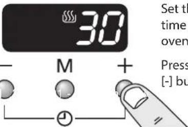30 Set th time oven Press [-] bu