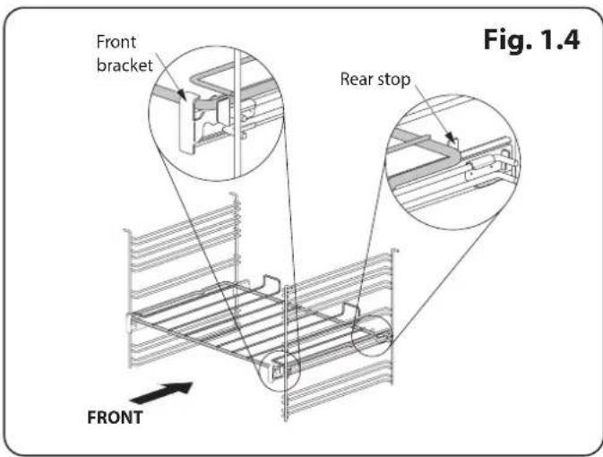 Front bracket Rear stop FRONT Fig. 1.4