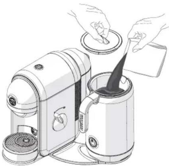 Lavazza Minù Caffè Latte - ZUBEREITUNG DER HEISSEN SCHOKOLADE © - 1