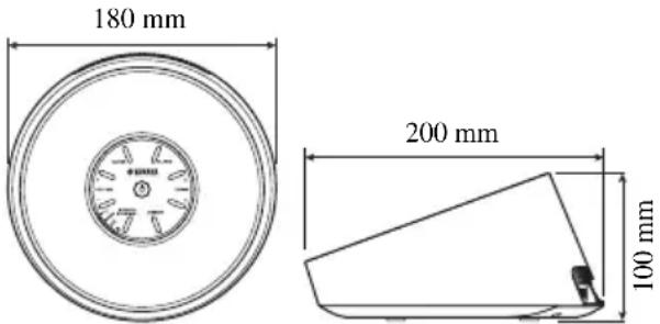 180 mm 200 mm 100 mm