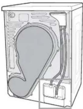 SAMSUNG DV8000 - ANSCHLIESSEN DES ABWASSERSCHLAUCHS - 1