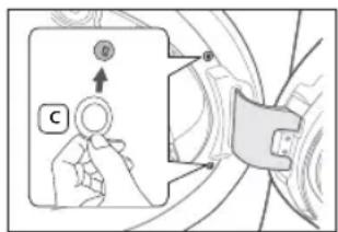 SAMSUNG DV8000 - So verdecken Sie den Schraubenkopf - 2