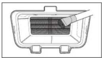 SAMSUNG DV8000 - PULIZIA DEL FILTRO DELLO SCAMBIATORE DI CALORE (☐) - 7
