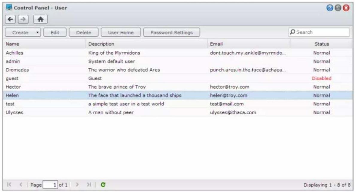SYNOLOGY EDS14 - Gestion des utilisateurs et des groupes - 1