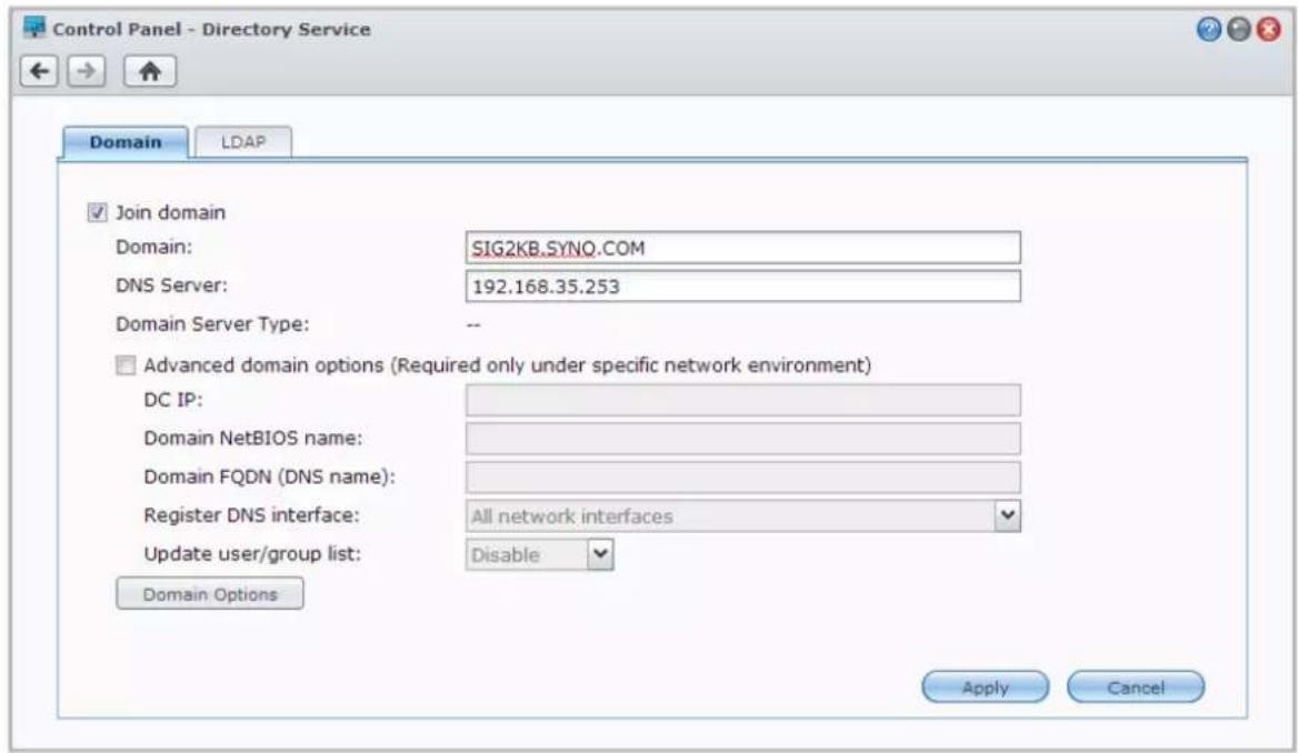SYNOLOGY EDS14 - Joindre le Synology NAS à un service d'annuaire - 1