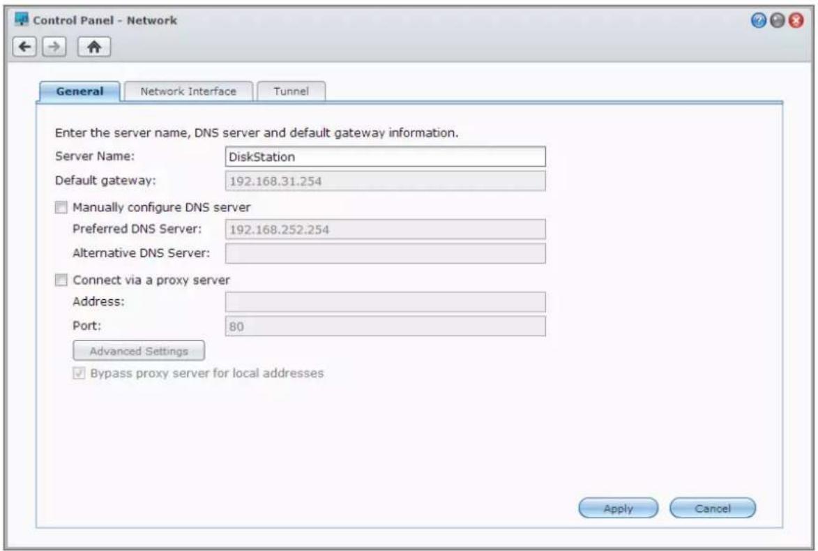 SYNOLOGY EDS14 - Modification des paramètres réseau - 1