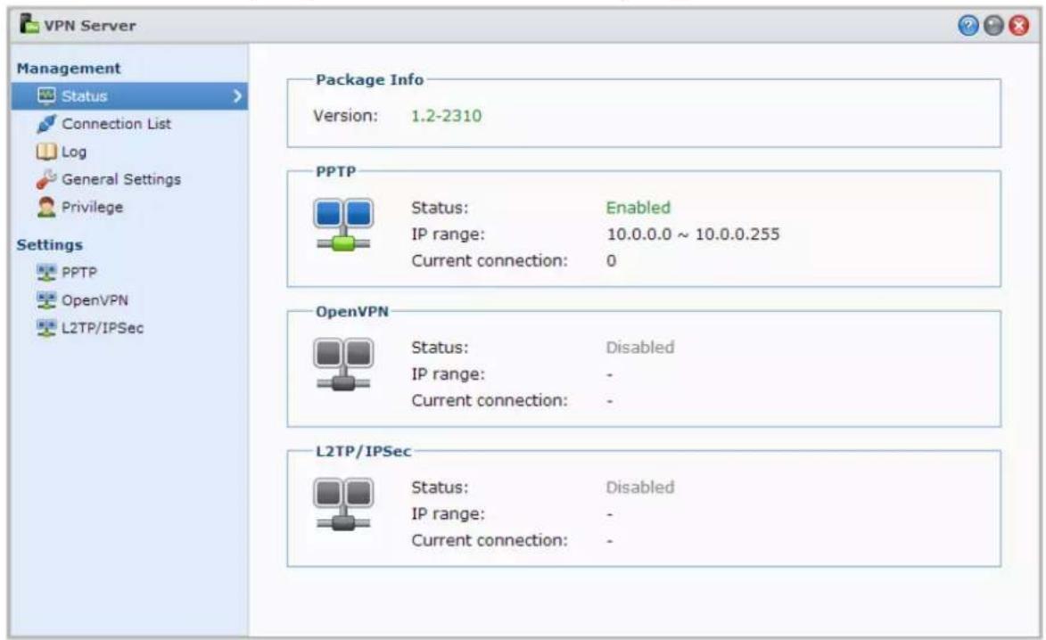 SYNOLOGY EDS14 - Configuration d'une connexion VPN - 1
