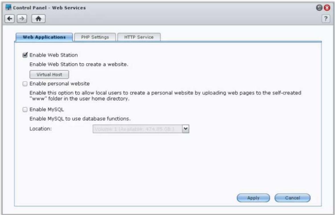 SYNOLOGY EDS14 - Utilisation de Web Station pour héberger des sites Web - 1
