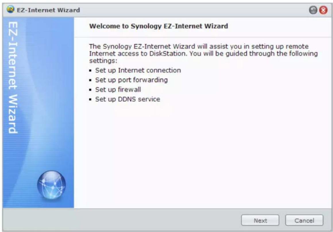 SYNOLOGY EDS14 - Utiliser l'assistant EZ-Internet - 1
