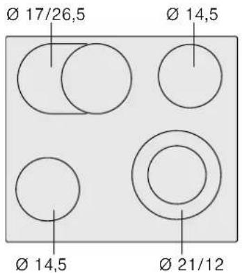 Ø 17/26,5 Ø 14,5 Ø 14,5 Ø 21/12