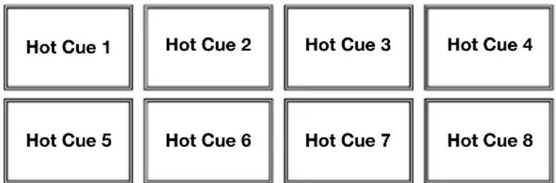 Hot Cue 1 Hot Cue 2 Hot Cue 3 Hot Cue 4 Hot Cue 5 Hot Cue 6 Hot Cue 7 Hot Cue 8