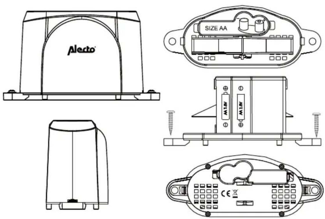 ALECTO WS-4500 - INSTALLEREN BUITEN-UNIT INSTALLATION UNITE EXTERIEURE - 1