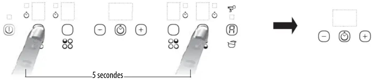 IGNIS AKS 819/NE - Activation/Désactivation du signal sonore (non disponible sur les versions à slider) - 1