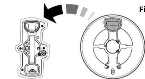 Diagram showing a device component before and after transformation, with a magnified circular view highlighting the internal structure.