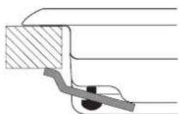 SCHOLTES SCHG 640 (BK) GH - Hook fastening diagram - 1