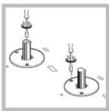SCHOLTES SCHG 640 (BK) GH - Substituição dos bicos sobre queimador Mini DUAL\* - 2
