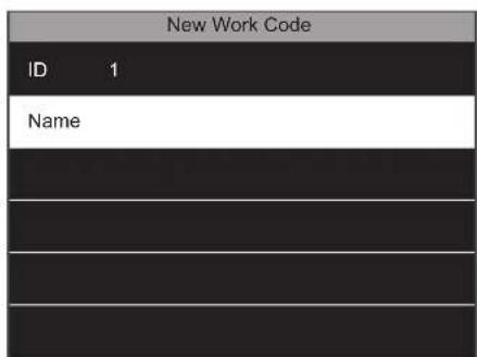New Work Code ID 1 Name