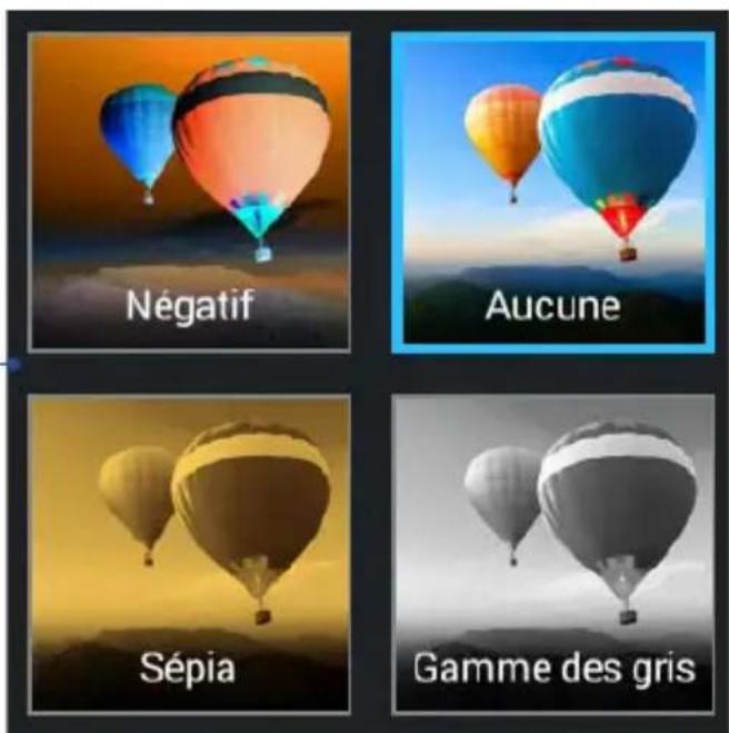 Négatif Aucune Sépia Gamme des gris
