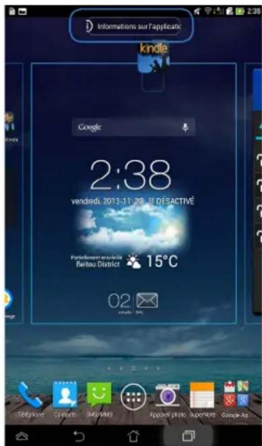 Informations sur l'application kindle Google 2:38 vendedu 2013-11-29 - B DÉSACTIVÉ Participation en contact Bertou District 15°C 02 public : GAL